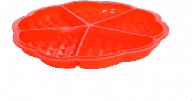 Oypla Red Heart Shaped Silicone Non-Stick Muffin and Waffle Baking Tray