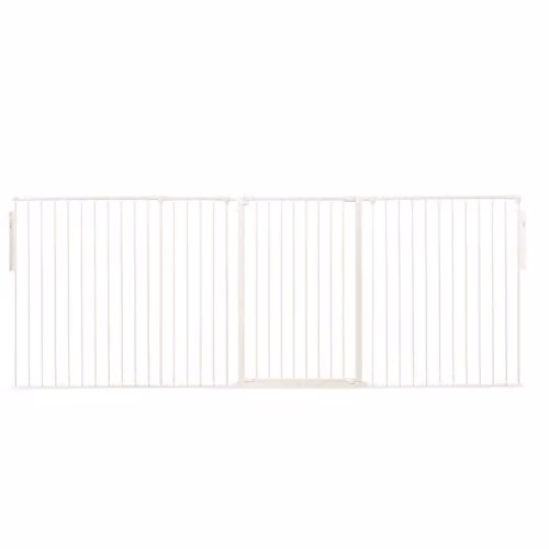 Safetots Premium Extra Tall Room Divider with Door, White, Width: 272 cm, Height: 105 cm