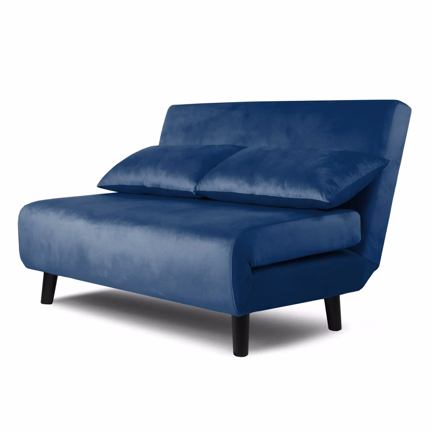 Home Garden Direct Aurora Small Double 2 Seater Velvet Sofa Bed in Blue – 3