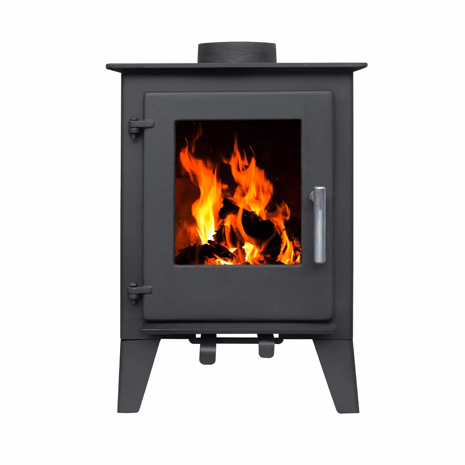 RoyalFire Milano 5kW Steel Multifuel Stove in Grey, H 58.3 cm x W 42.5 cm x D 33.5 cm – 2