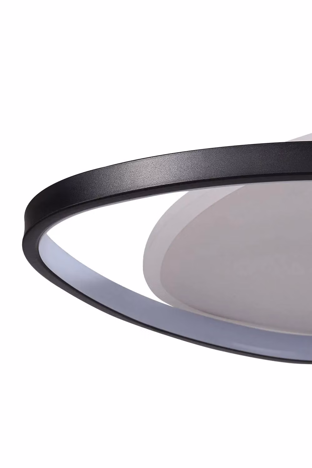 Living and Home Modern Triangular LED Ceiling Light in Black