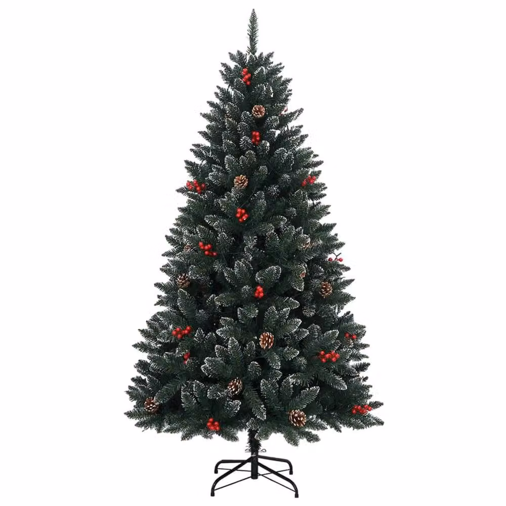 Berkfield Home Green Artificial Christmas Tree with 300 LEDs, Height: 210 cm – 3