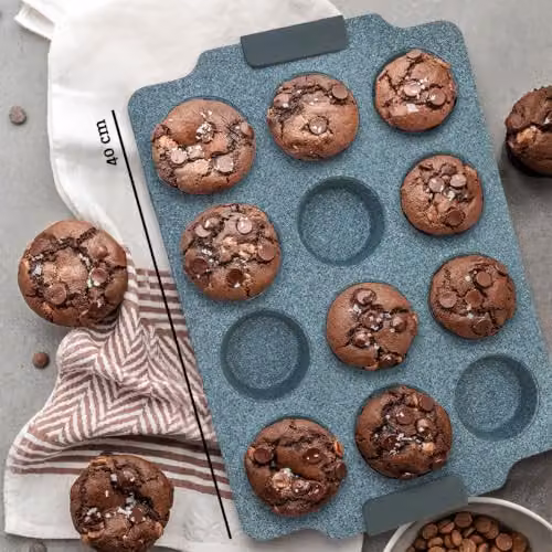Orsina Grey Non-Stick Muffin Tray – 2