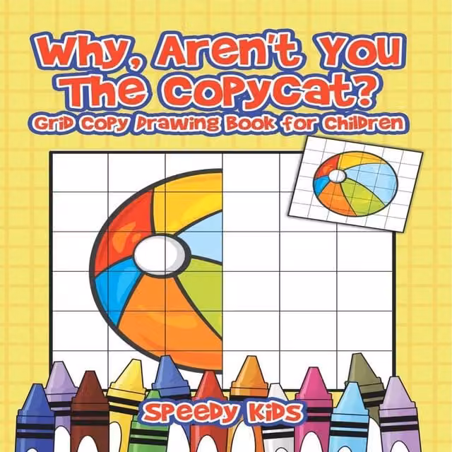 Speedy Kids Why, Aren't You The Copycat? Grid Copy Drawing Book for Children in White and Multicolour