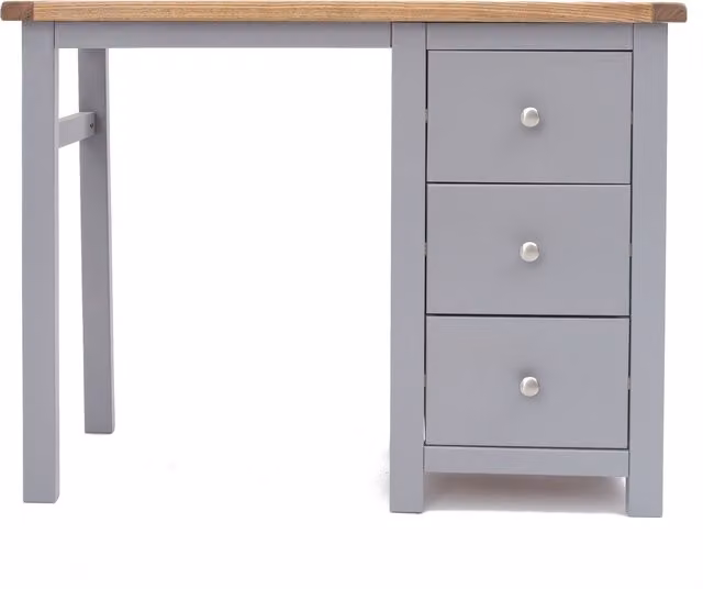 Cabinet Bits Mirano 3 Drawer Dressing Table in Grey Ash Wood