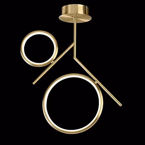 Netlighting Olimpia LED Ceiling Light, 30W, 3000K, 2250lm, IP20, Gold/Brass – 2
