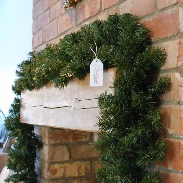 Samuel Alexander Extra Full Green Pine Christmas Garland, Plain Style, W/D/H: 270 x 30 x 30 cm
