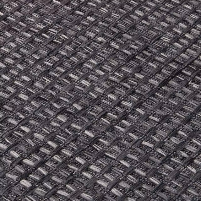 The Rugs Magic Collection Round Outdoor Striped Rug in Grey, Diameter: 160 cm