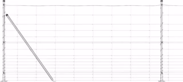 Berkfield Home Field Fence Galvanised Steel in Silver, H: 120 cm x L: 50 m – 1
