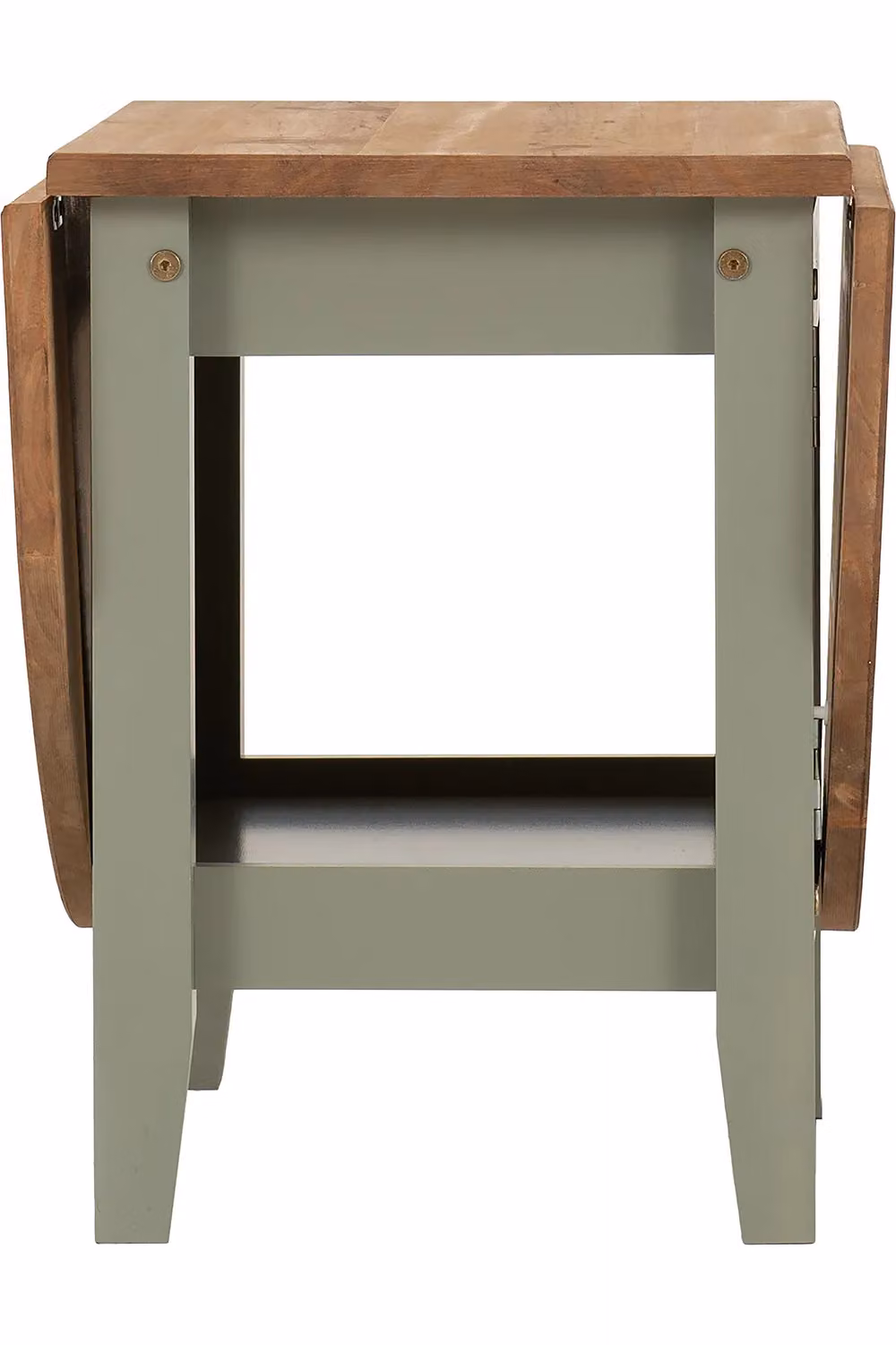 Seconique Santos Modern Drop Leaf Coffee Table in Green and Pine Wood – 3