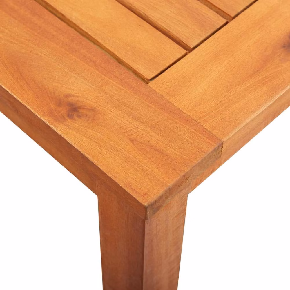 Berkfield Home Rustic Brown Solid Acacia Wood Garden Table W/D/H: 150 x 90 x 74 cm – 3