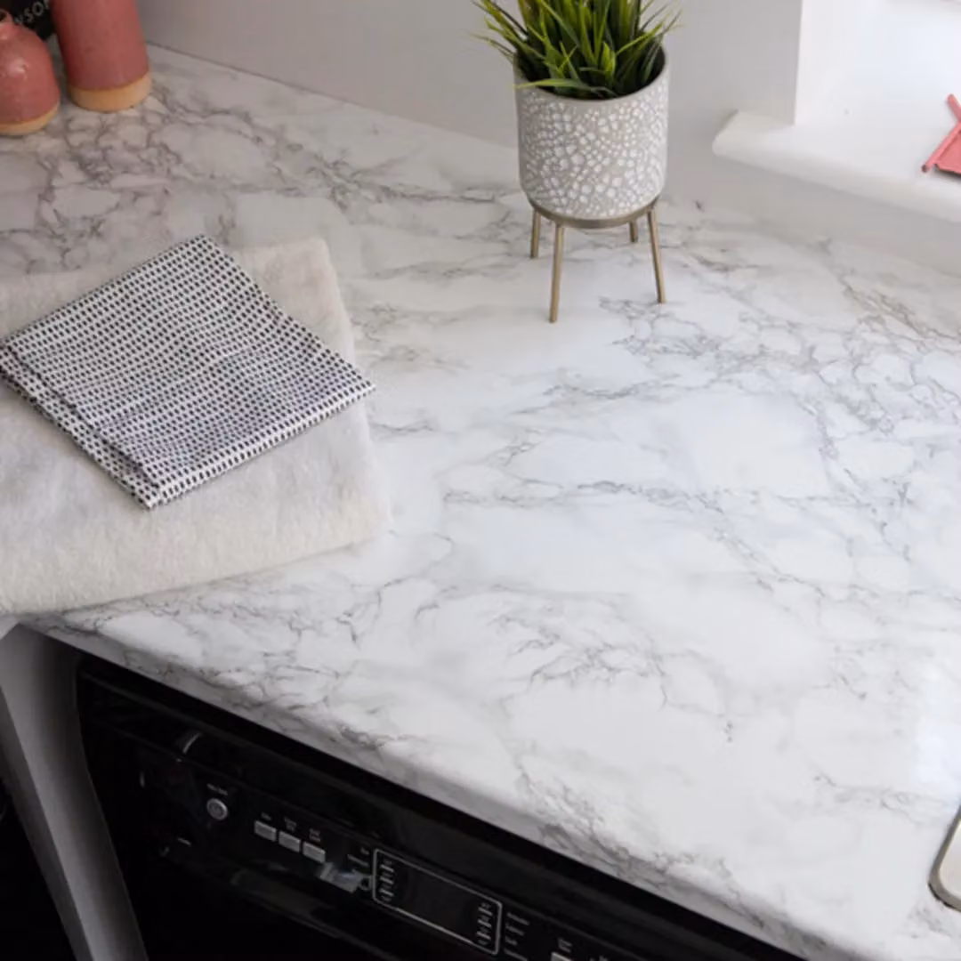 D-C-Fix Marble Grey Self Adhesive Vinyl Wrap Film, W: 90 cm x H: 100 cm – 1