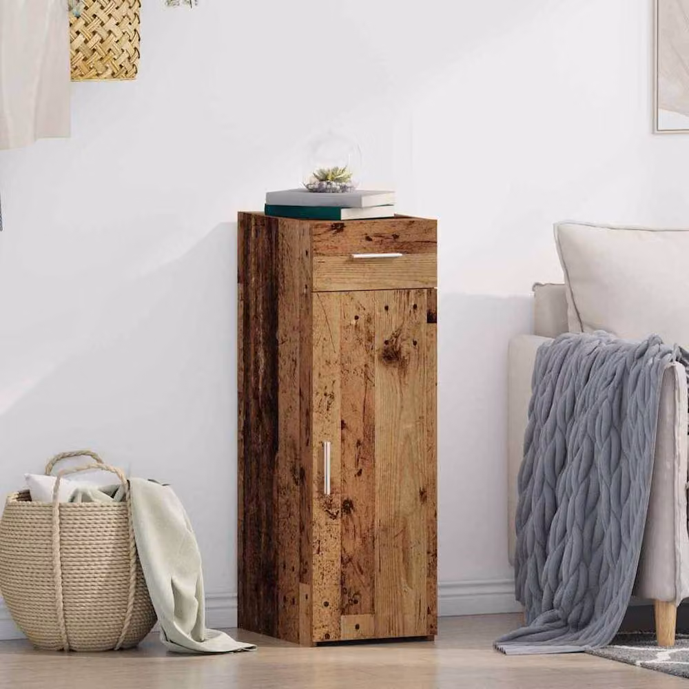 Berkfield Home Rustic Old Wood Sideboard in Brown, W/D/H: 93 x 42.5 x 30 cm – 2