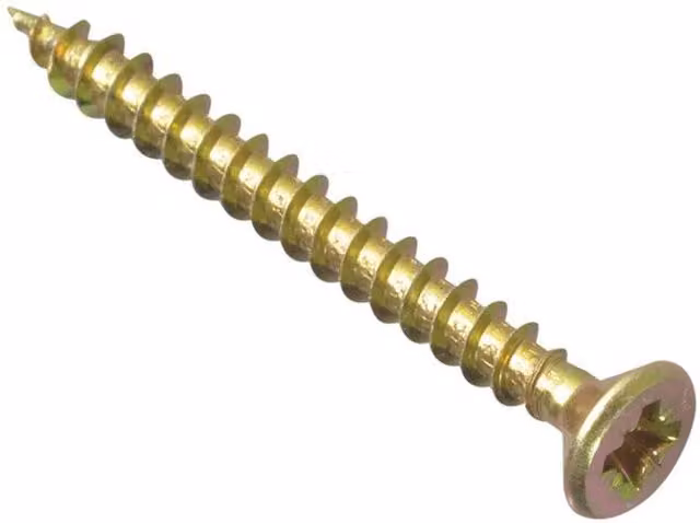 Forgefix Silver Galvanised Pozidriv Chipboard Self-Countersinking Screws, 4.5 x 45 mm, Box of 200