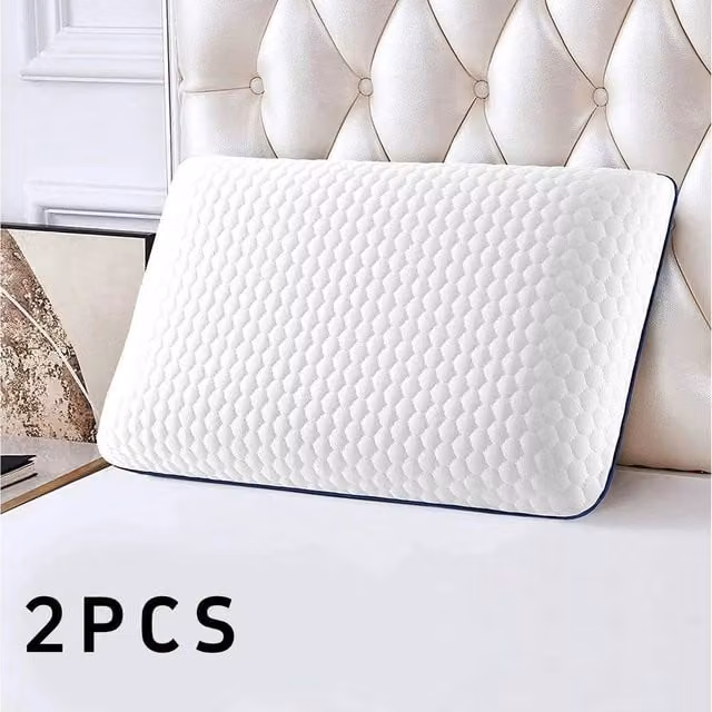 SPETLEK 2-Pack Soft Luxury Memory Foam Cot Pillows in White