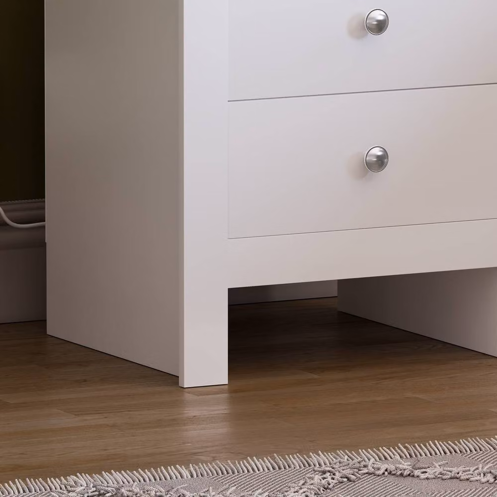 HD Designs Arlington 2 Drawer Chest of Drawers in White – 4