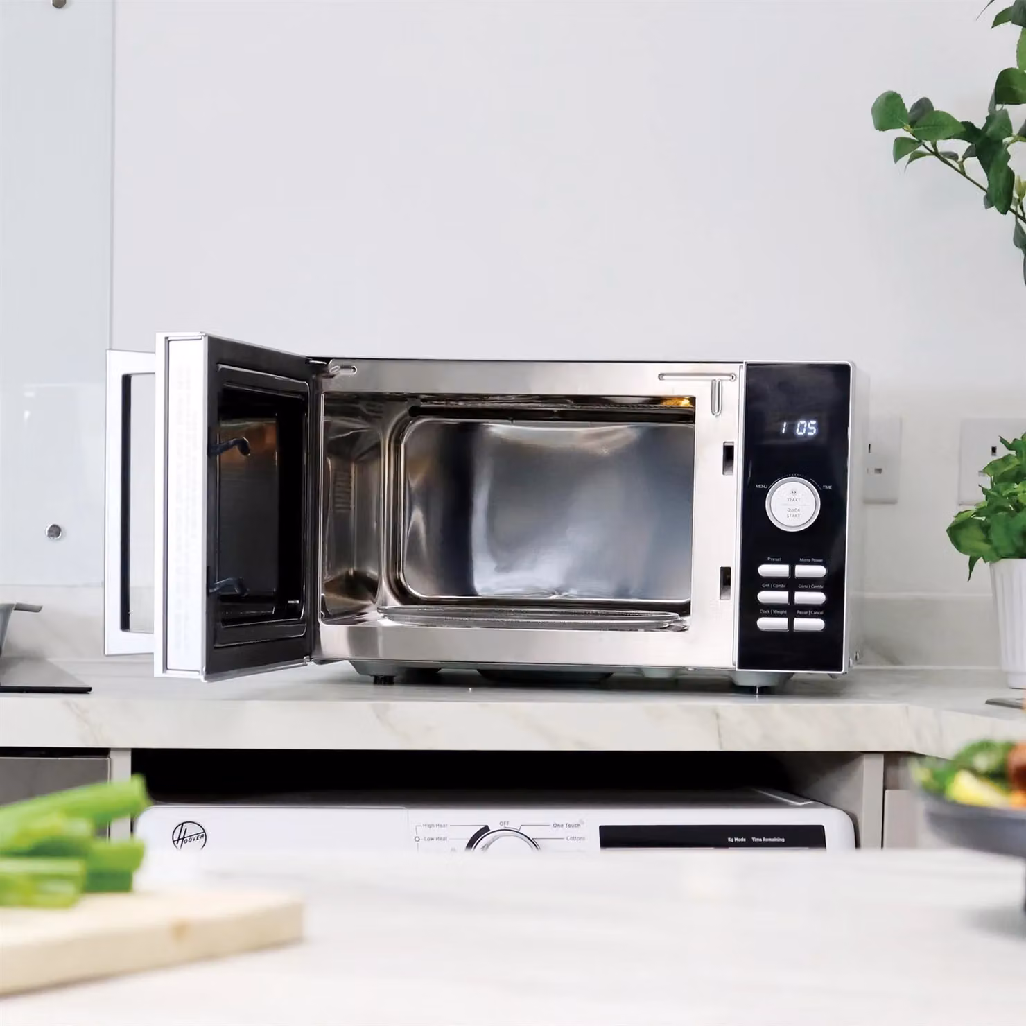 Statesman Digital Combination Microwave with Grill and Convection, 900 W, 25 Litre, Silver – 4