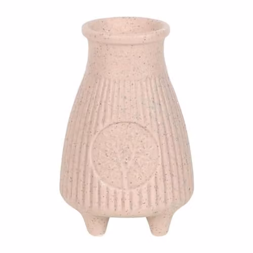 KDMD Beige Ribbed Ceramic Palo Santo Brick Burner