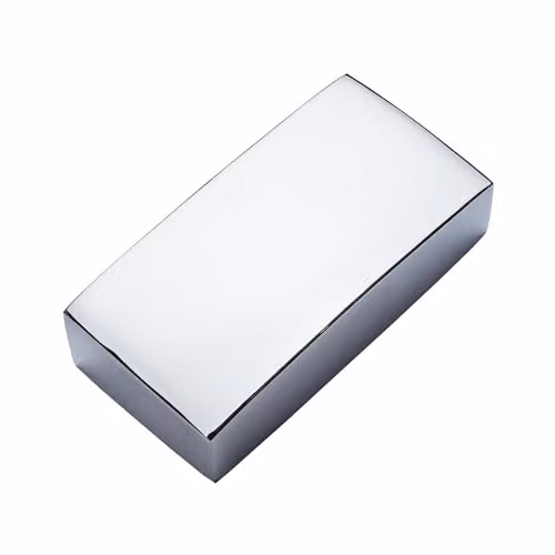 Blueprint Joinery Contemporary Flat Square Stair Newel Post Cap in Chrome for 90 x 90 mm Posts