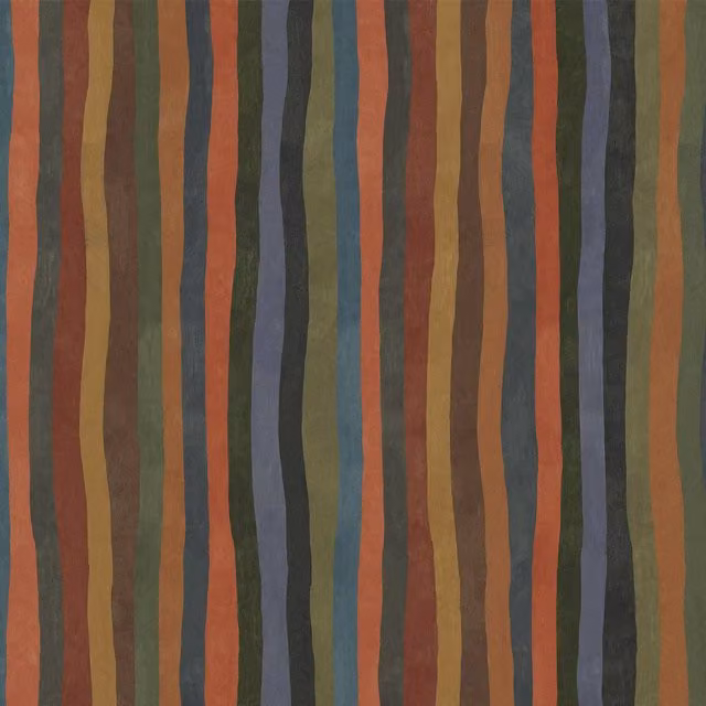 House of Hackney Artist's Stripe Wallpaper Sample in Moss Green