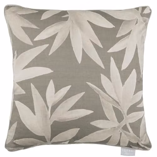 Voyage Maison Silverwood Floral Feather Filled Square Cushion in Grey and Silver, W/D/H: 50 x 50 x 50 cm – 2