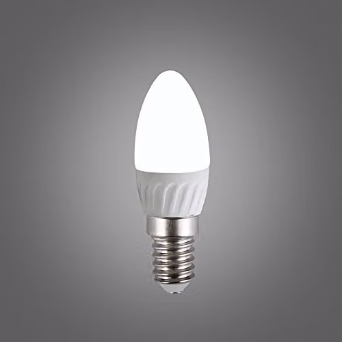 MiniSun 4W High Power LED E14 Candle Bulb, 6500K Cool White, Shatterproof Thermal Plastic – 3