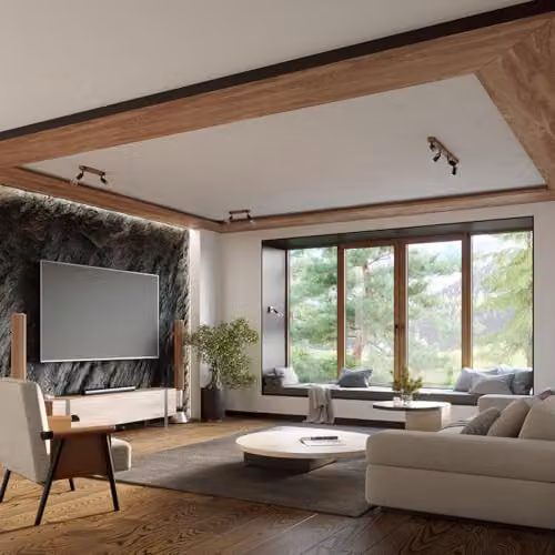 Sollux Lighting Zuca Modern Wood and Metal Ceiling Light Bar in Black, W/D/H: 89 x 14 x 15 cm – 5
