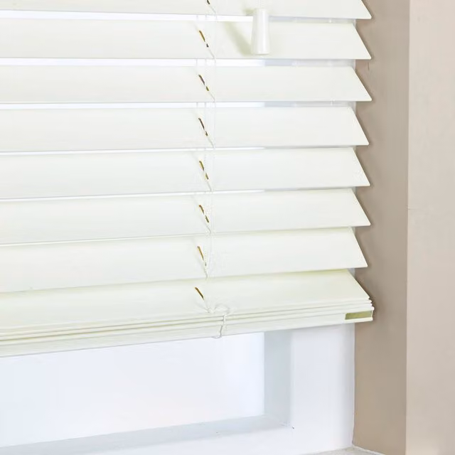 Terrys Elementi 50mm Wooden Venetian Made To Measure Blind in White