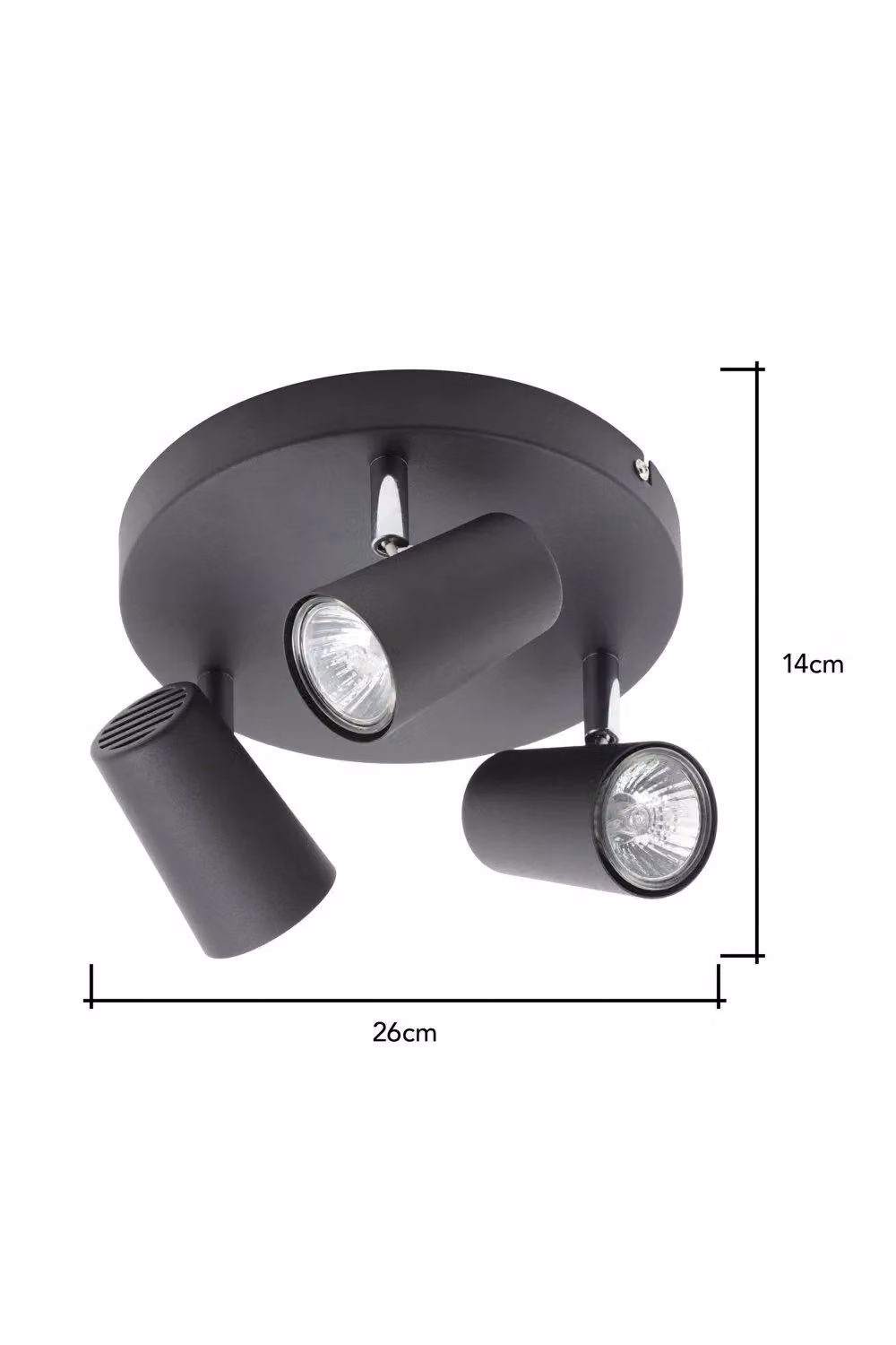 BHS Lighting Barley Adjustable Spotlight Ceiling Light in Black – 4
