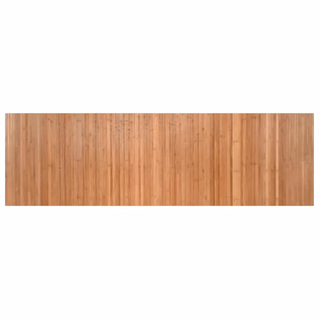 Berkfield Home Rectangular Bamboo Rug in Brown, W/D/H: 60 x 200 cm – 1