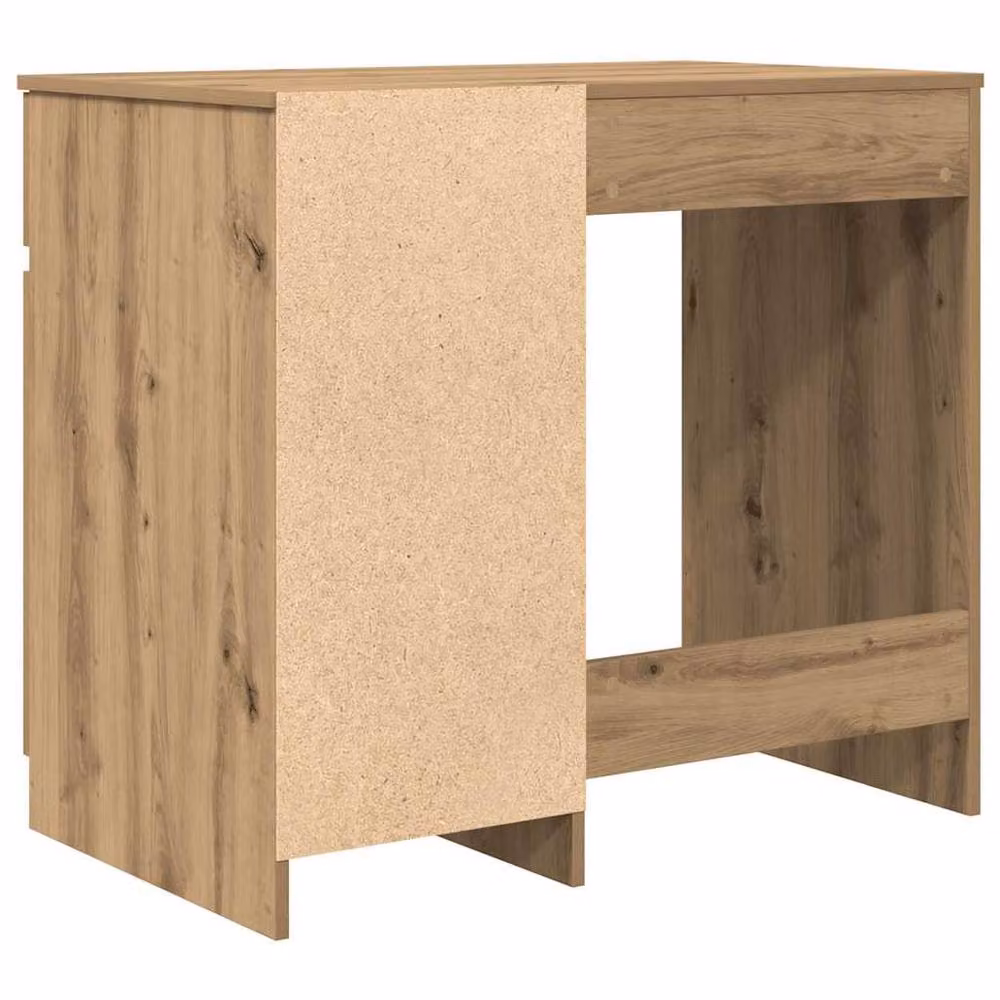 Berkfield Home Artisan Oak Writing Desk in Brown, W: 86 cm, D: 49 cm, H: 76 cm – 5