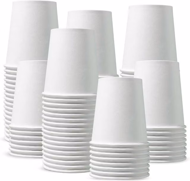 ECONX White Single Wall Paper Takeaway Mug, 207 ml, Pack of 100