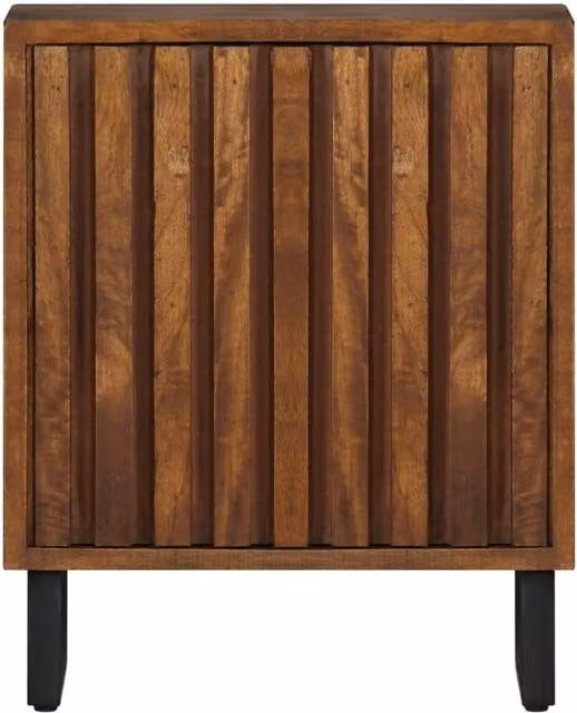 Berkfield Home Bedside Cabinet in Brown Solid Mango Wood, W/D/H: 40 x 30 x 50 cm