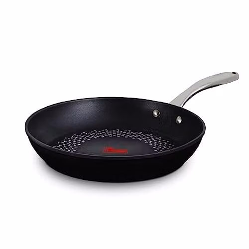 Tower T900301 SmartStart Ultra Forged 28cm Aluminium Non-Stick Frying Pan, Black, Induction Compatible and Oven Safe – 1