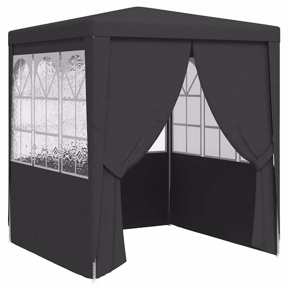 Berkfield Home Professional Party Tent Side Walls, Anthracite and Black, 2.5 x 2.5 m – 1