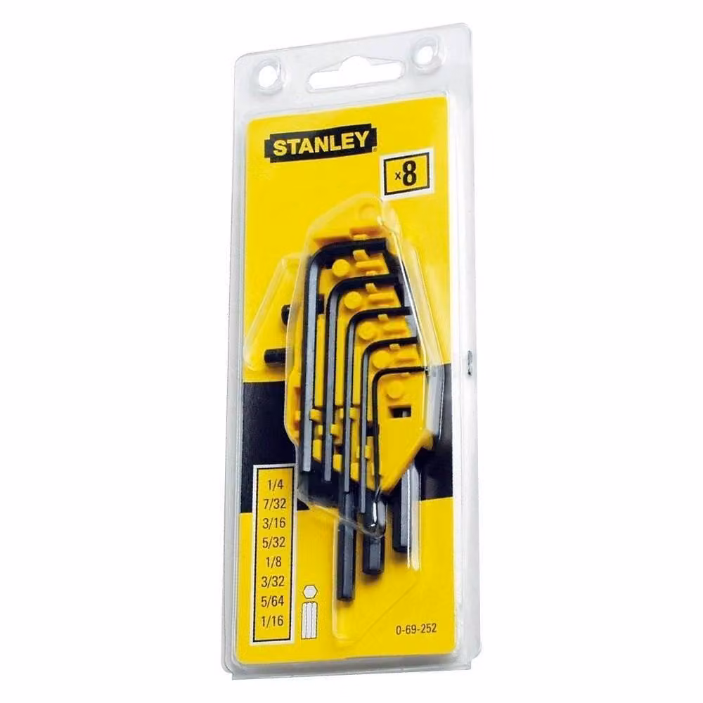Stanley Hex Key Set of 8 in Grey and Black Chrome Vanadium – 2