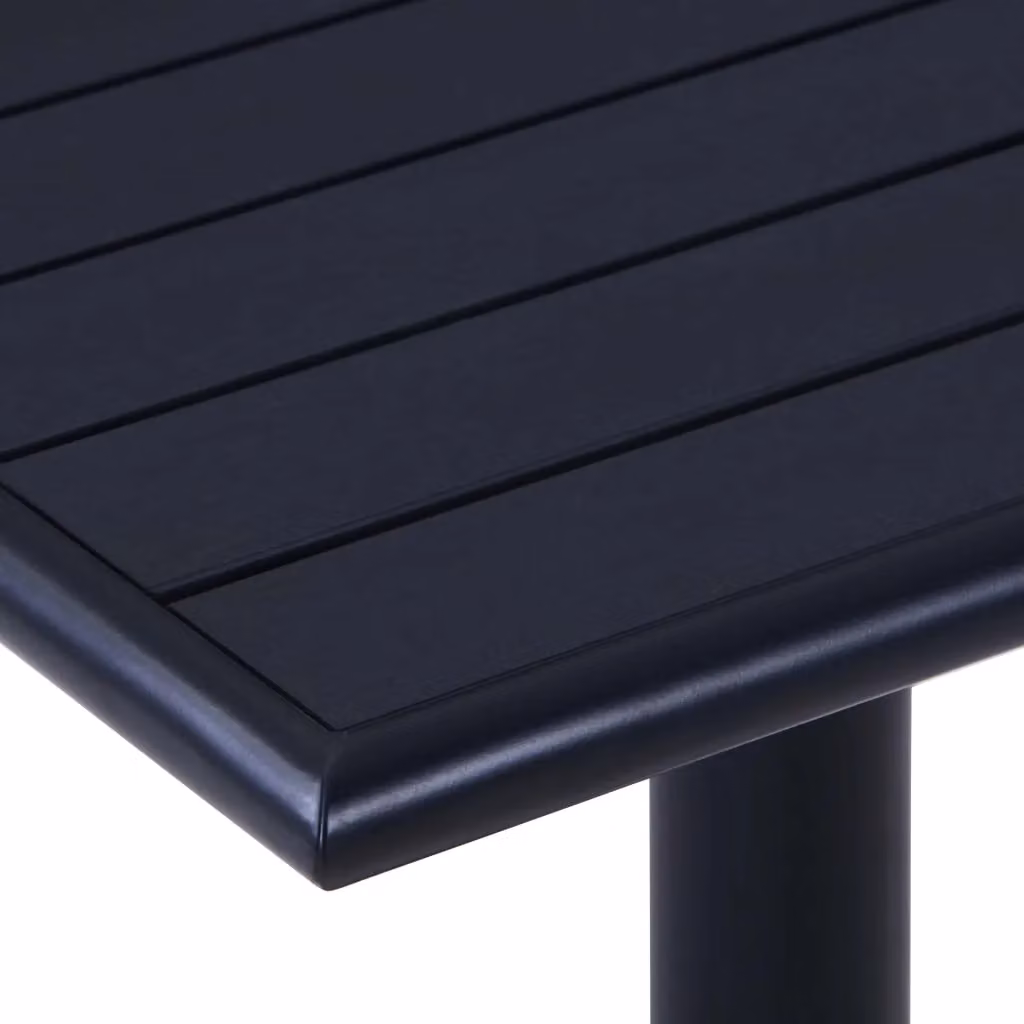 Berkfield Home Square Garden Table in Black, W/D/H: 60 x 60 x 75 cm – 2