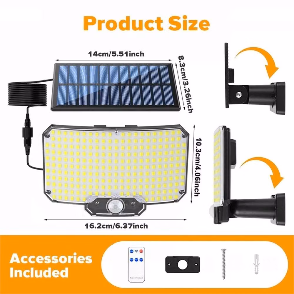 Nordara Solar LED Wall Light with PIR Motion Sensor and Remote Control in White – 2