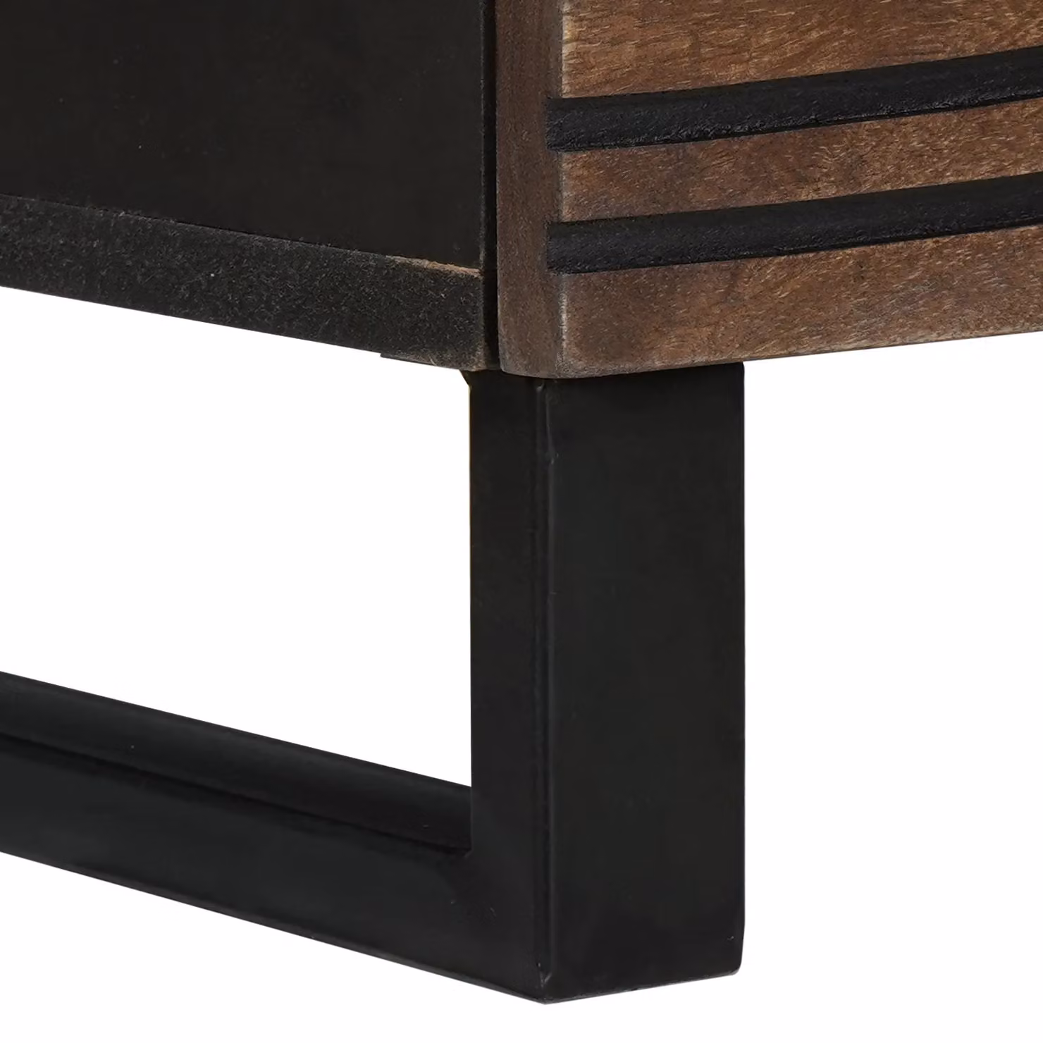 Berkfield Home Modern TV Cabinet in Walnut Brown Wood, W: 100 cm, D: 33.5 cm, H: 46 cm – 4