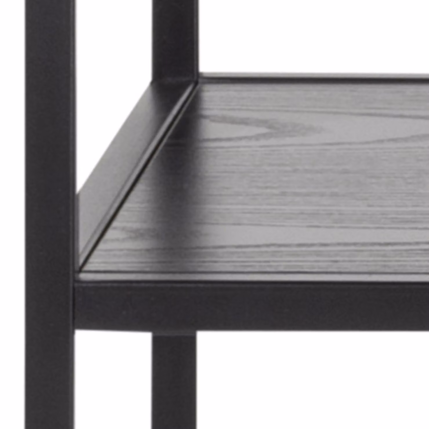 Furniture To Go Seaford Modern Rectangular Console Table with 2 Shelves in Black and Ash – 5