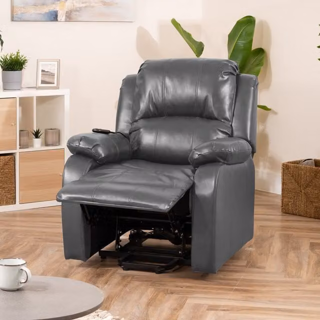 Artemis Home Northfield Dual Motor Massage and Heat Riser Recliner Chair in Grey