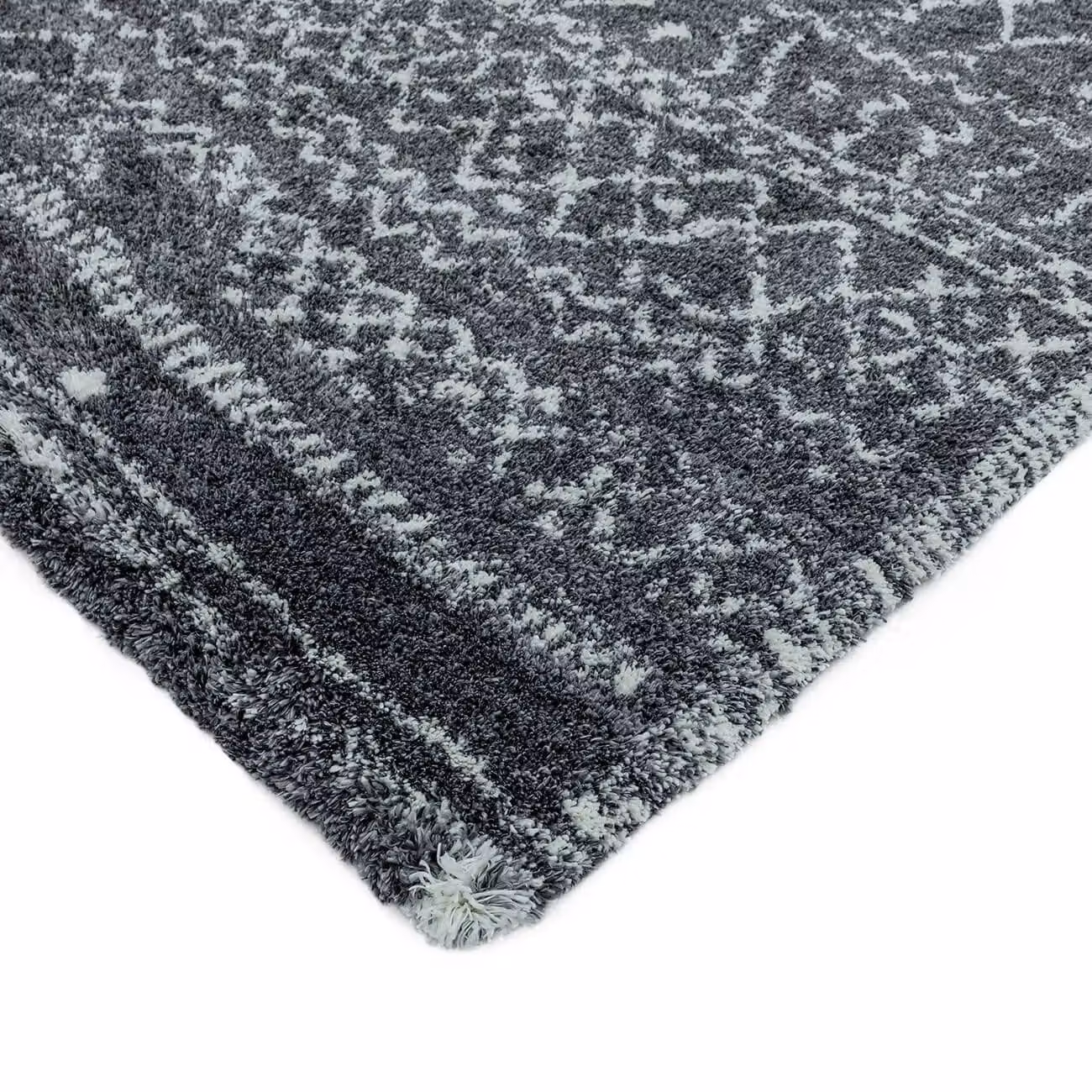 The Rug Shop UK Grey Modern Geometric Machine Woven Area Rug, W: 200 cm, D: 290 cm – 3