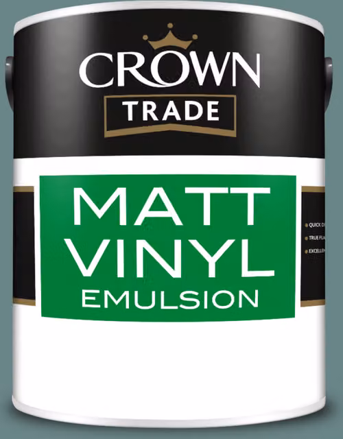 Crown Trade Botany Bay Matt Vinyl Dispersion Paint, Multicolour, 5 l – 1