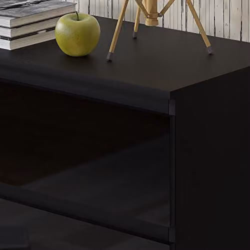 FWStyle Modern 6 Drawer Chest in Black, W/D/H: 120 x 40 x 77 cm – 6