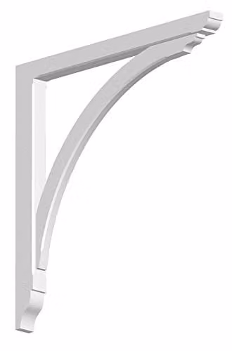 Orac Decor Gallows Bracket Exterior, White, W/D/H: 5.0 x 74.5 x 77.0 cm