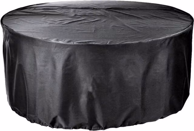 Cozy Bay EZBreathe Round Patio Set Cover for 4-6 Seats, Black