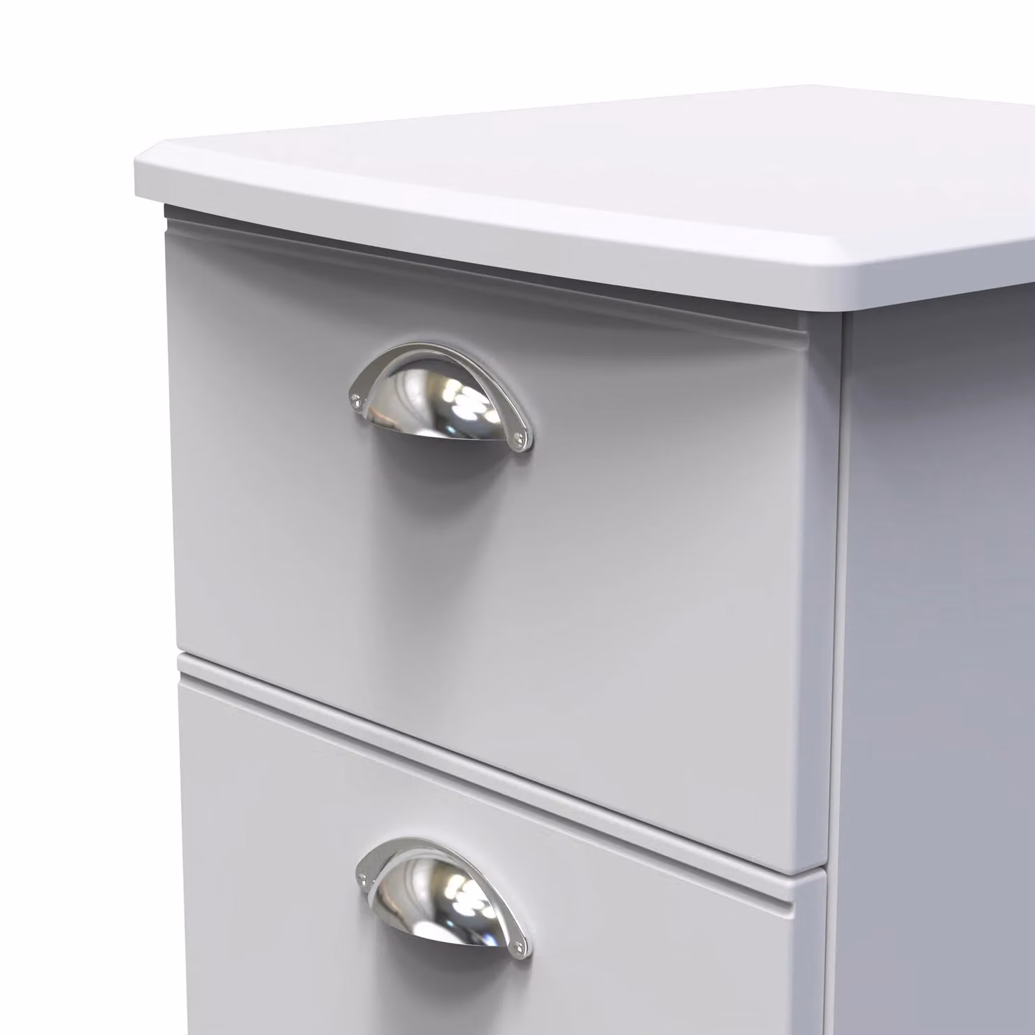Albert 2 Drawer Bedside Cabinet in Grey – 2