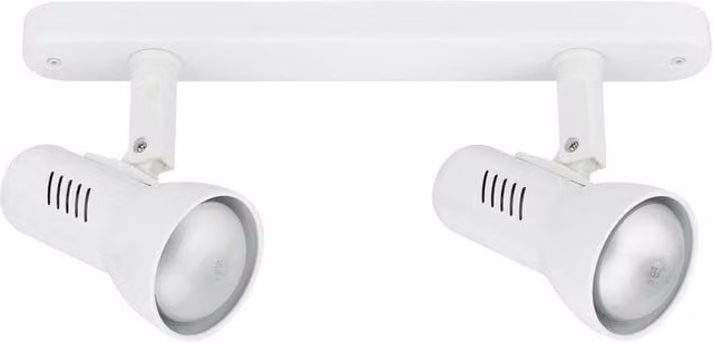 Netlighting SPOT 2 White Twin Adjustable Ceiling Spotlight