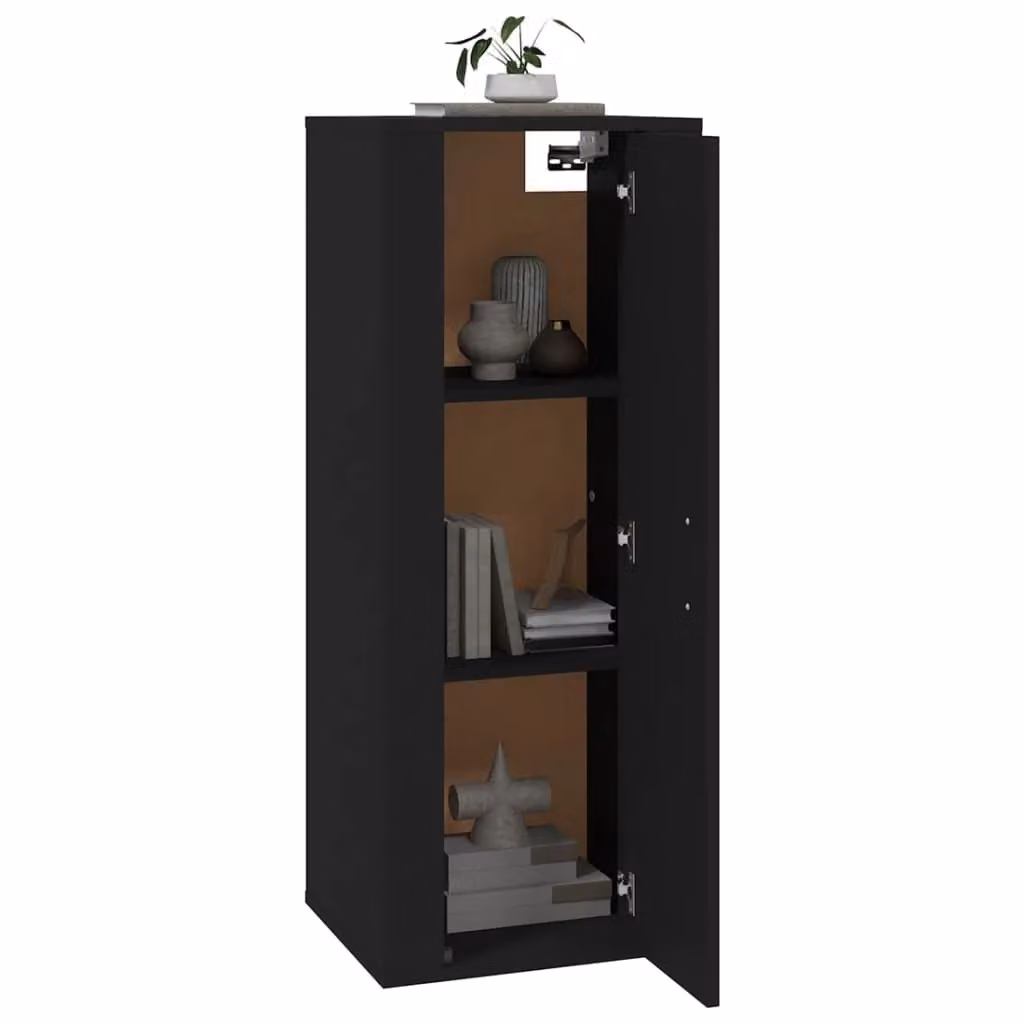 Berkfield Home Black Wall Mounted TV Cabinet, W/D/H: 100 x 34 x 40 cm – 2