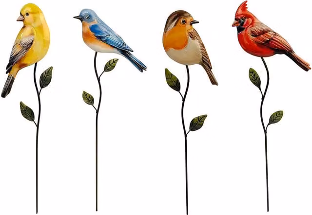 Ornate Collection Multicolour Metal Animal Garden Stake